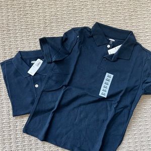 NWT navy polo shirts set of 2